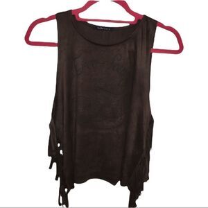 Tres Bien faux suede shirt